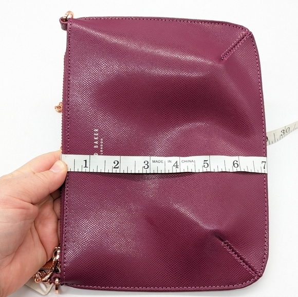 NWT Ted Baker London purple gold mini envelope shoulder bag - Picture 7 of 7